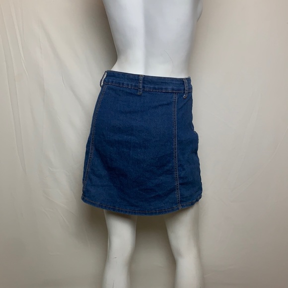 Roma Studio | Denim Button Skirt Size L - Picture 3 of 5